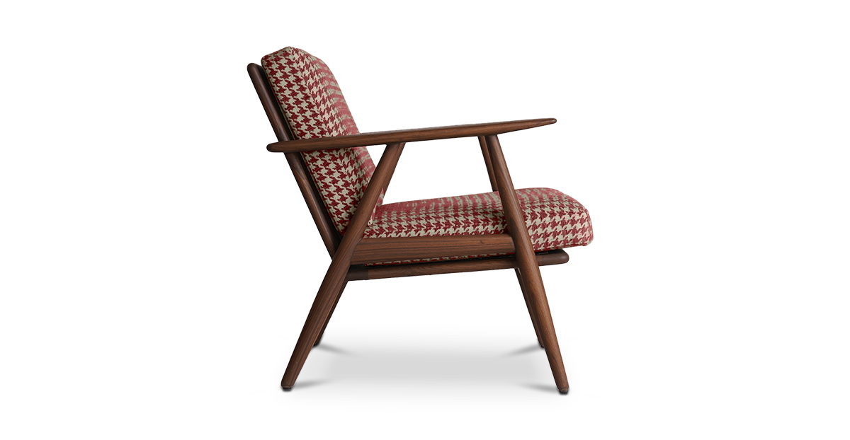 Lap and Dado Aden Teak Lounge Chair - Crimson 2