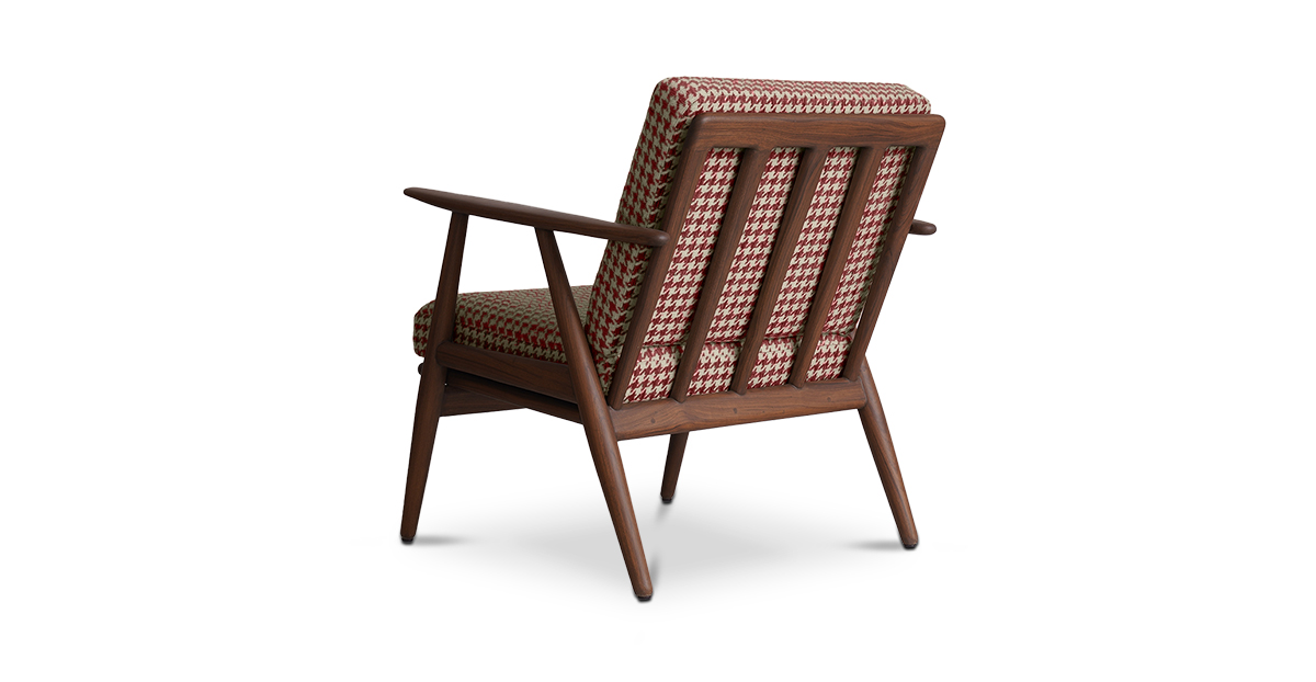 Lap and Dado Aden Teak Lounge Chair - Crimson 4