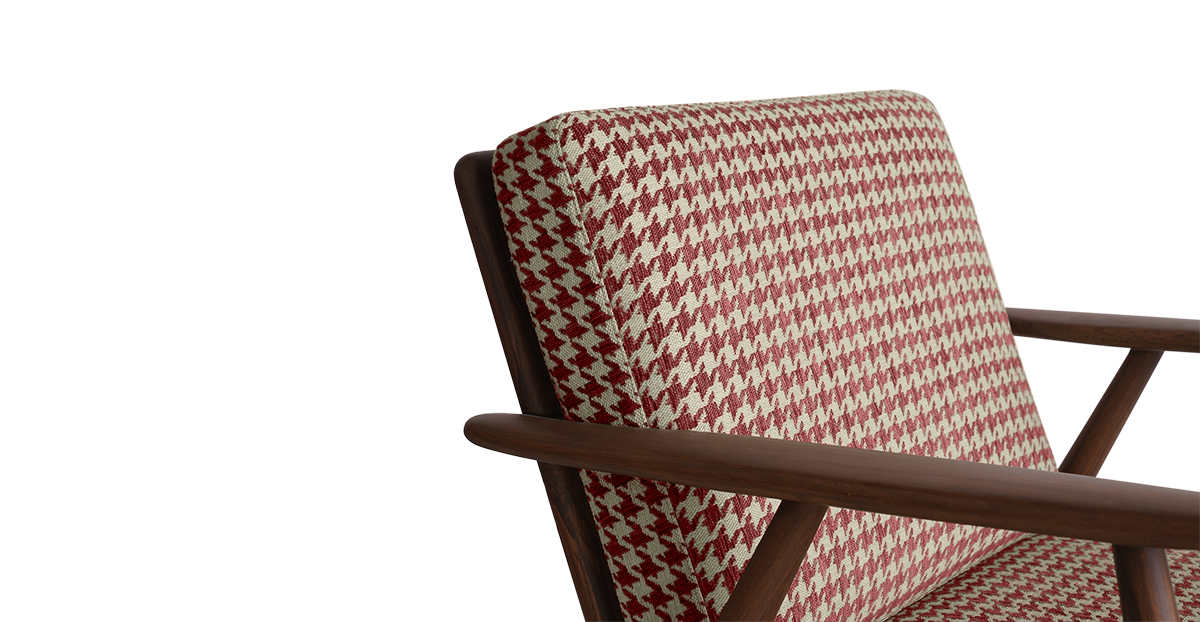 Lap and Dado Aden Teak Lounge Chair - Crimson 6