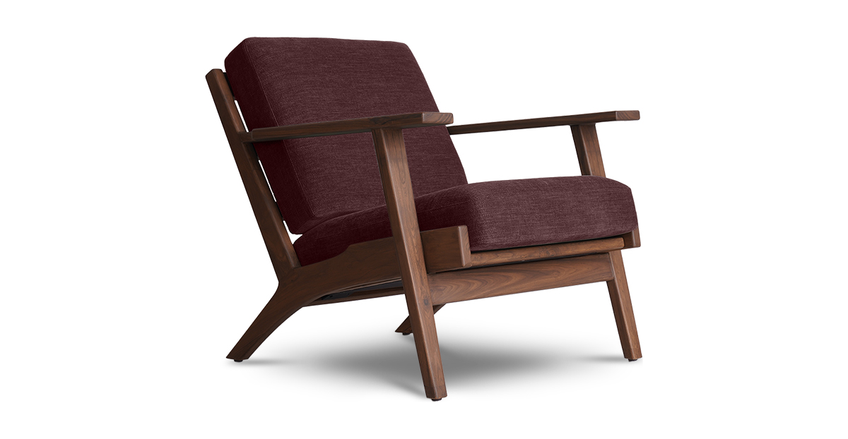 Lap and Dado Hama Teak Lounge Chair - Sumac 1