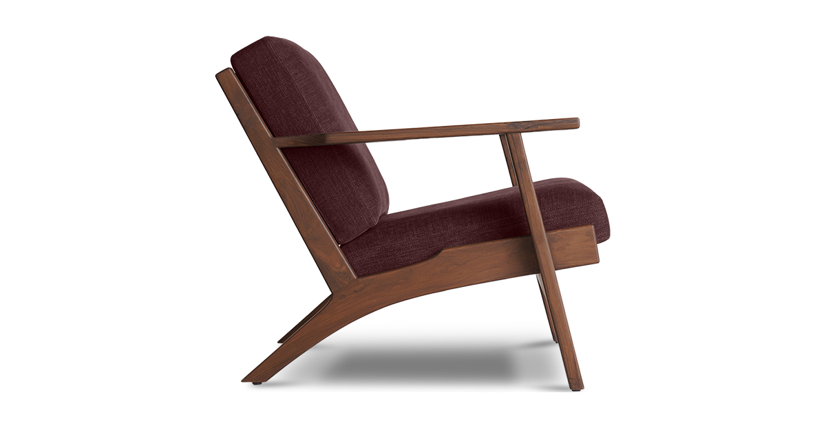 Lap and Dado Hama Teak Lounge Chair - Sumac 2