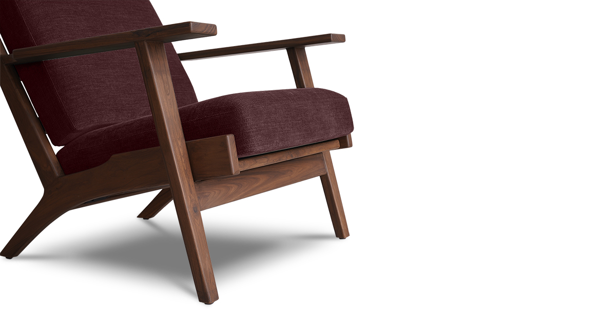 Lap and Dado Hama Teak Lounge Chair - Sumac 6