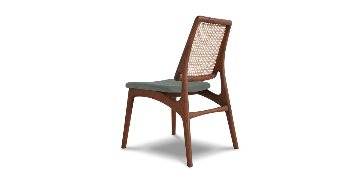 Lap and Dado Jena Teak and Rattan Dining Chair - Elton Graphite4