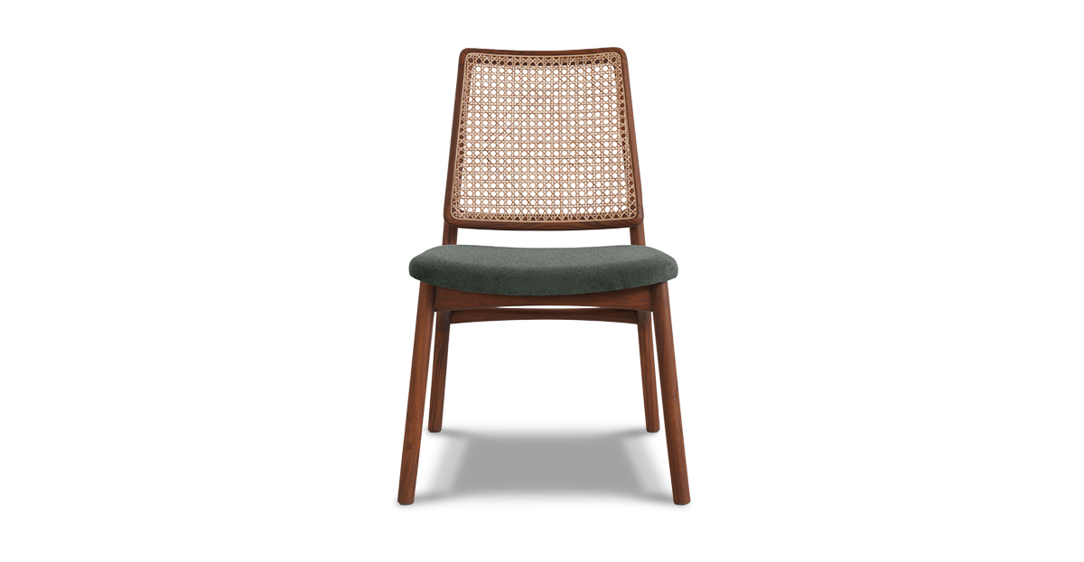 Lap and Dado Jena Teak and Rattan Dining Chair - Elton Graphite5