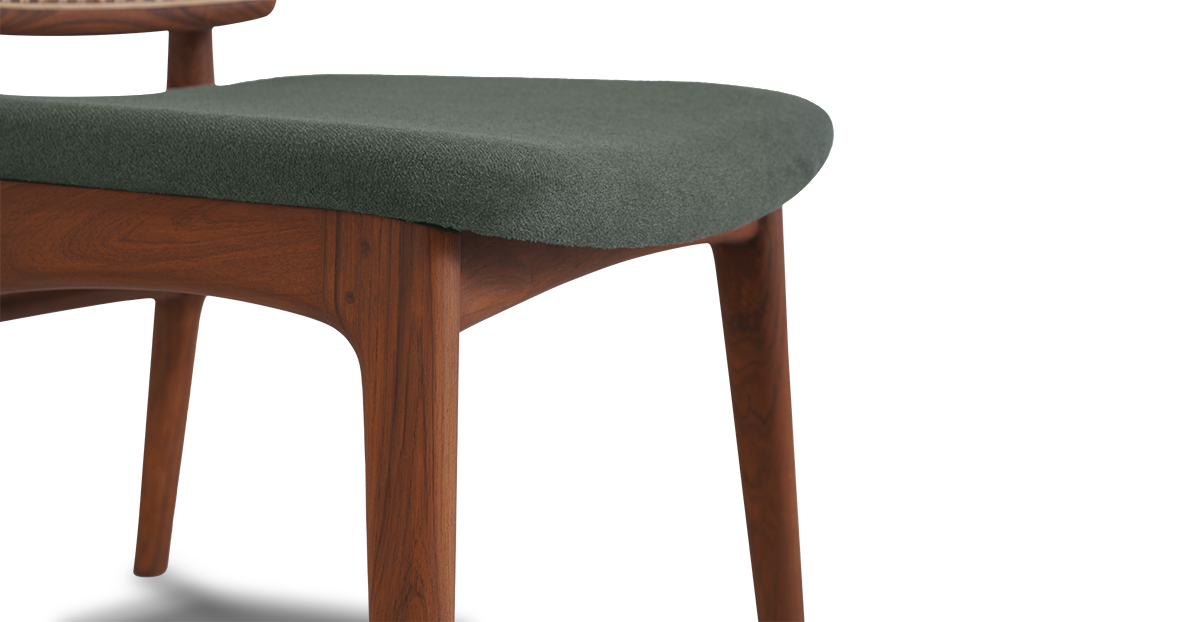 Lap and Dado Jena Teak and Rattan Dining Chair - Elton Graphite7