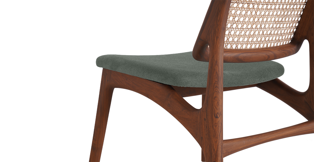 Lap and Dado Jena Teak and Rattan Dining Chair - Elton Graphite8
