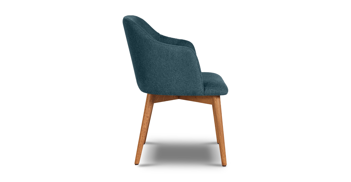 Lap and Dado Cali Oak Armchair - Bingle Sapphire 2