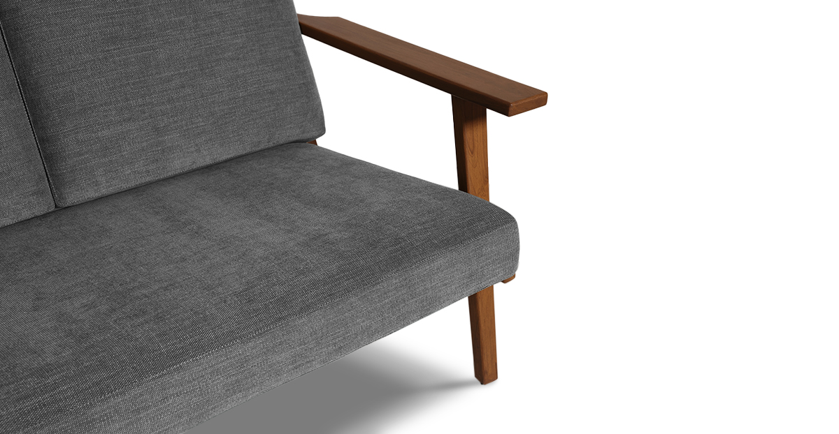 Lap and Dado Hama Teak Sofa - Copeland Granite 6