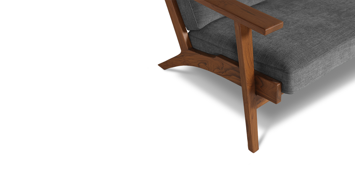 Lap and Dado Hama Teak Sofa - Copeland Granite 7