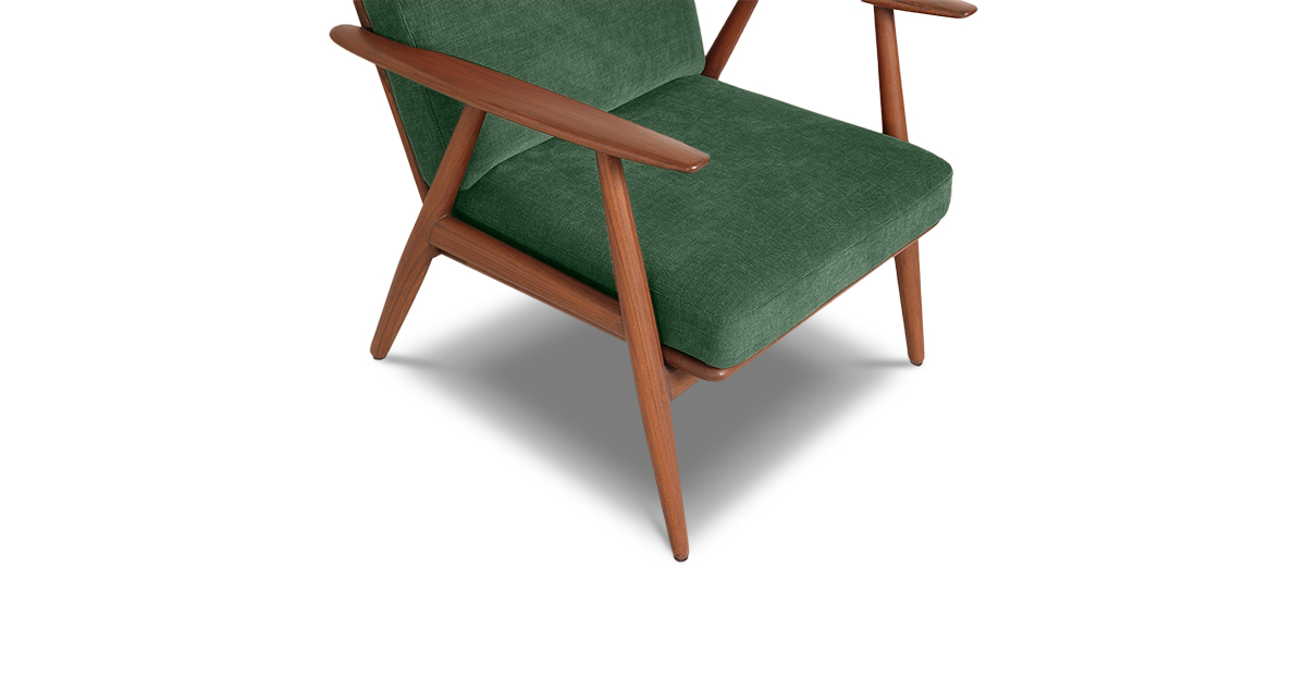 Lap and Dado Aden Teak Lounge Chair - Copeland Greenstone 6