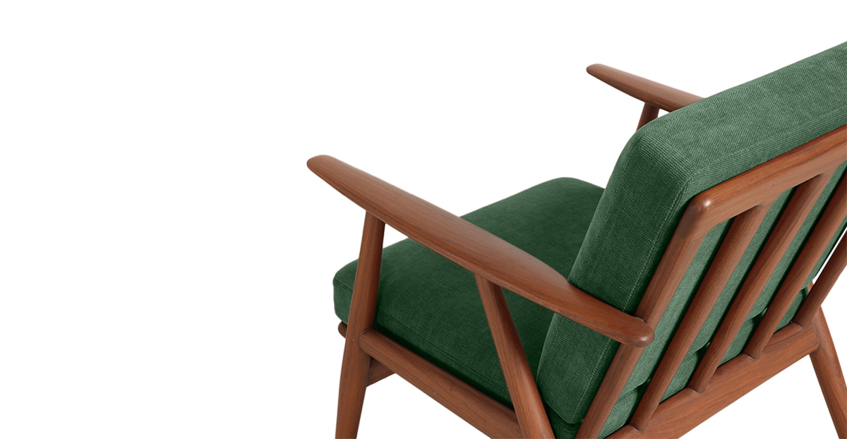 Lap and Dado Aden Teak Lounge Chair - Copeland Greenstone 7