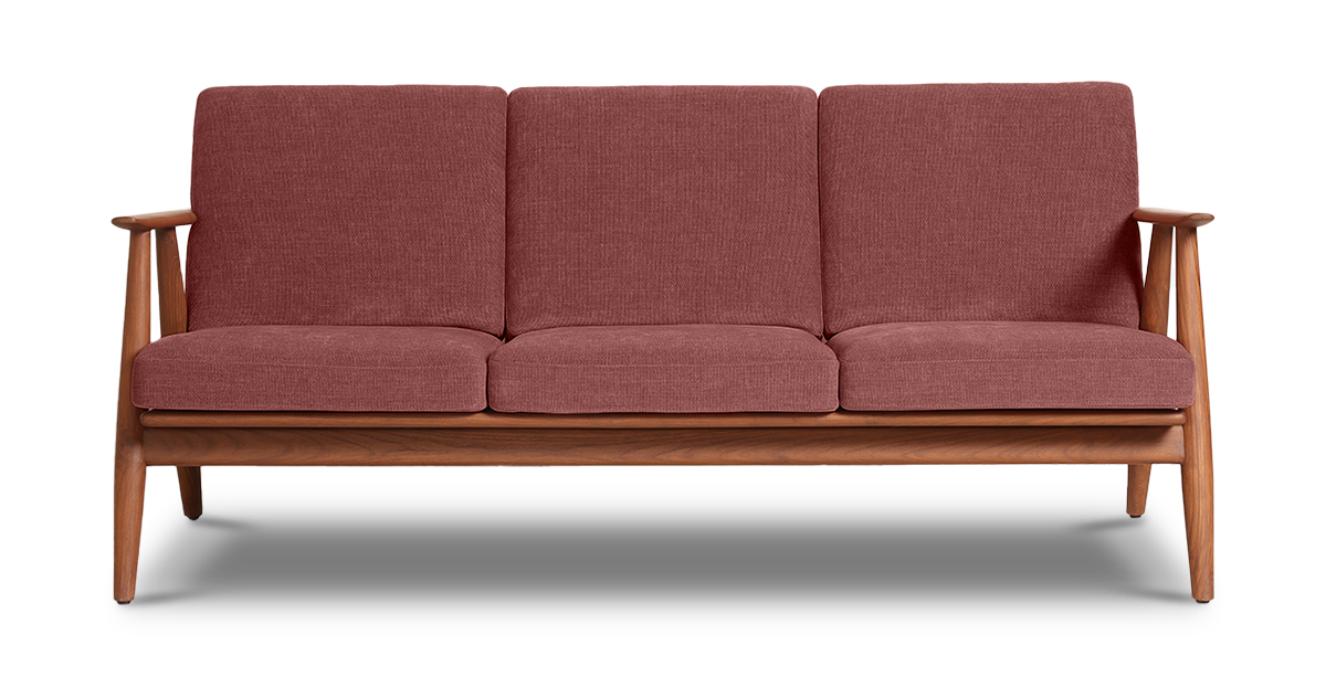 Lap and Dado Aden Teak Sofa - Copeland Brick 1