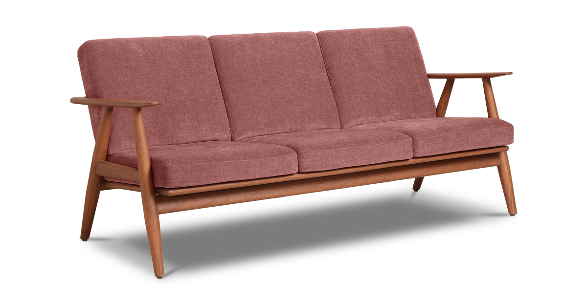 Lap and Dado Aden Teak Sofa - Copeland Brick 2