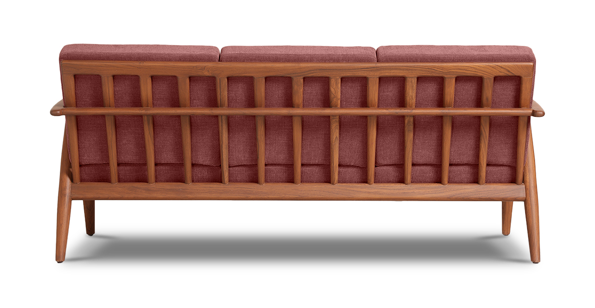 Lap and Dado Aden Teak Sofa - Copeland Brick 4