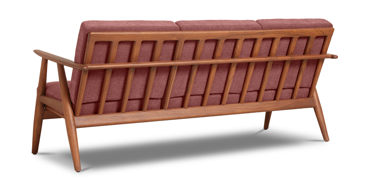 Lap and Dado Aden Teak Sofa - Copeland Brick 5