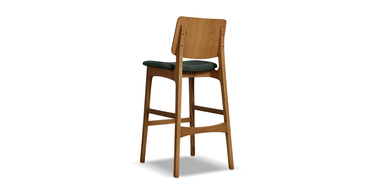 Lap and Dado Devon Oak Barstool - Bingle Pine 4