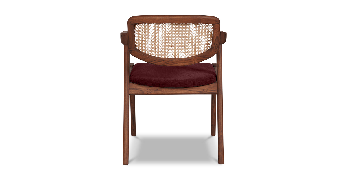 Lap and Dado Faro Teak and Rattan Chair - Copeland Sumac 3