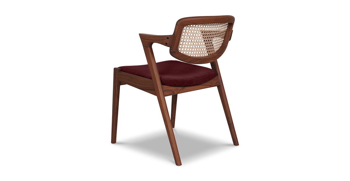 Lap and Dado Faro Teak and Rattan Chair - Copeland Sumac 4