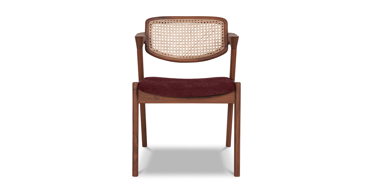 Lap and Dado Faro Teak and Rattan Chair - Copeland Sumac 5