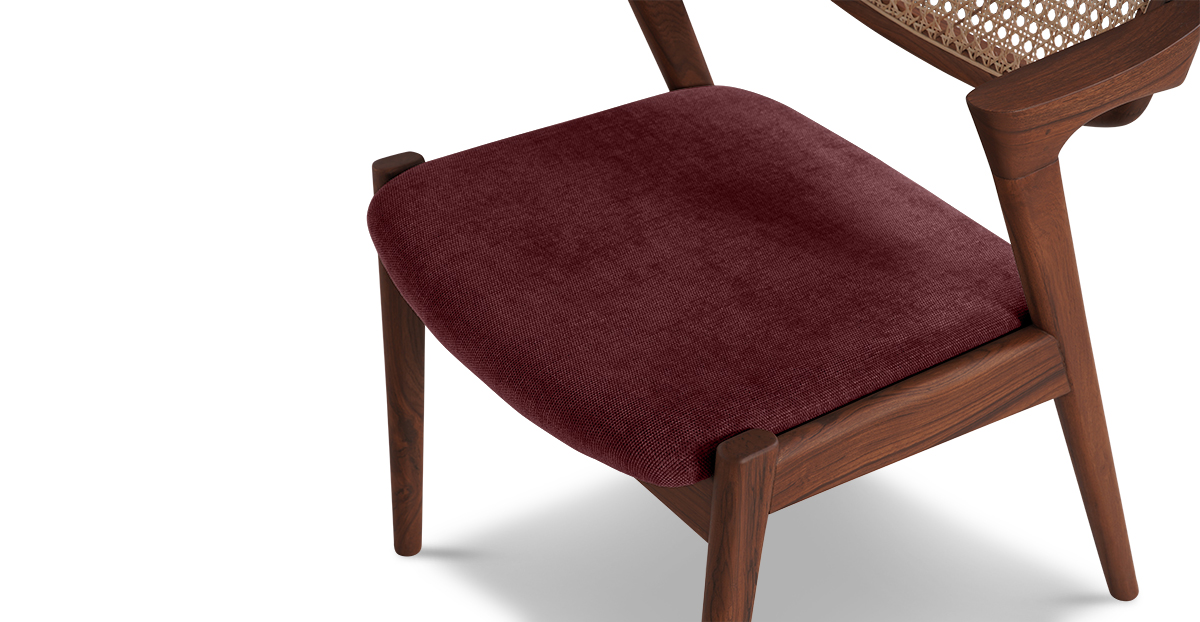 Lap and Dado Faro Teak and Rattan Chair - Copeland Sumac 7