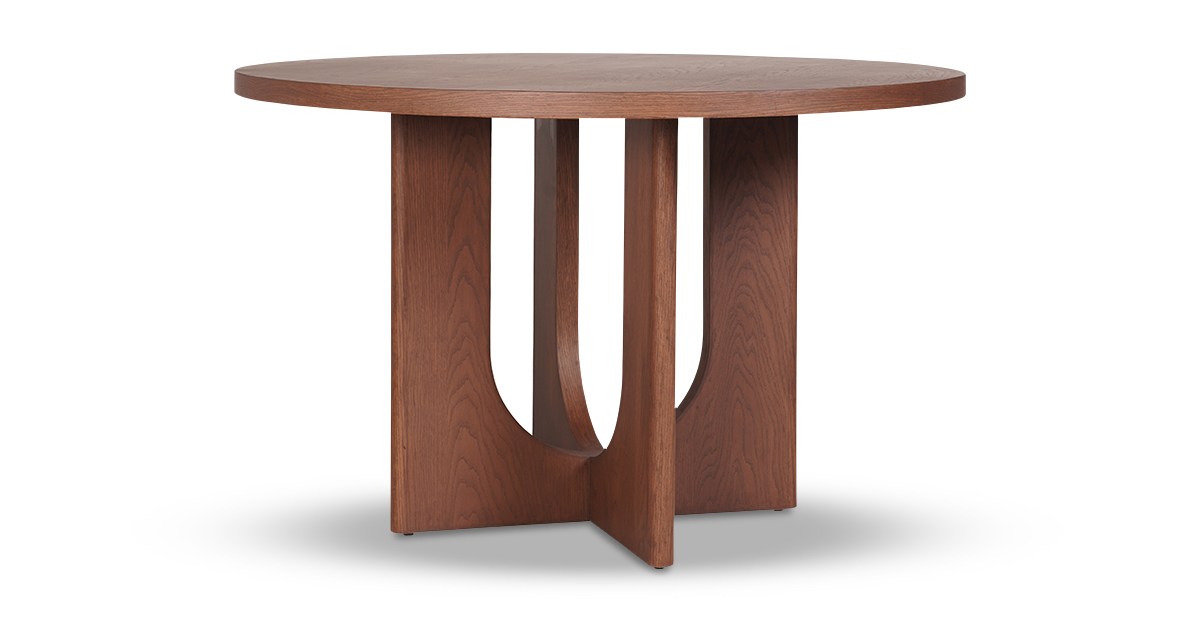 Lap and Dado Franca Dining Table - Teak Finish 1
