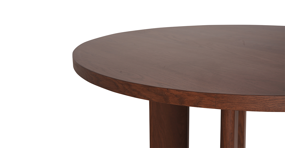 Lap and Dado Franca Dining Table - Teak Finish 4