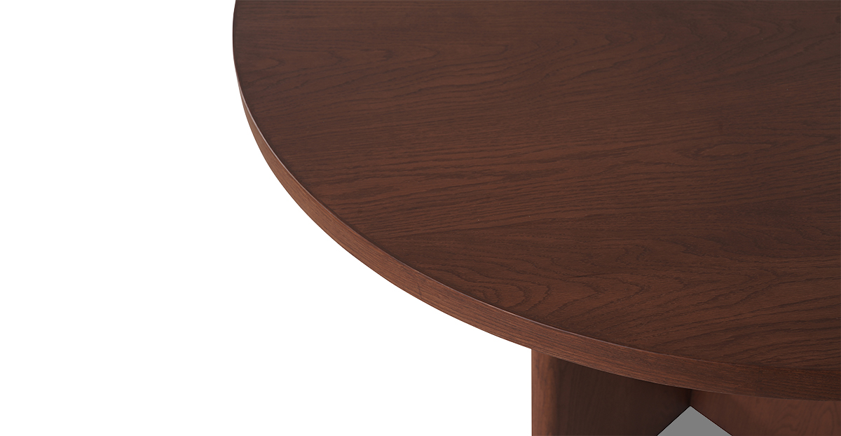 Lap and Dado Franca Dining Table - Teak Finish 6