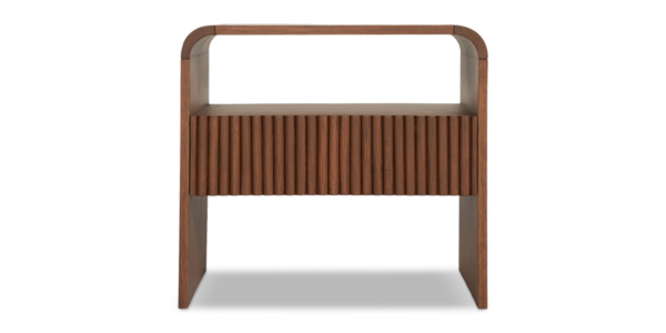 Bowie Oak Side Table - Teak Finish