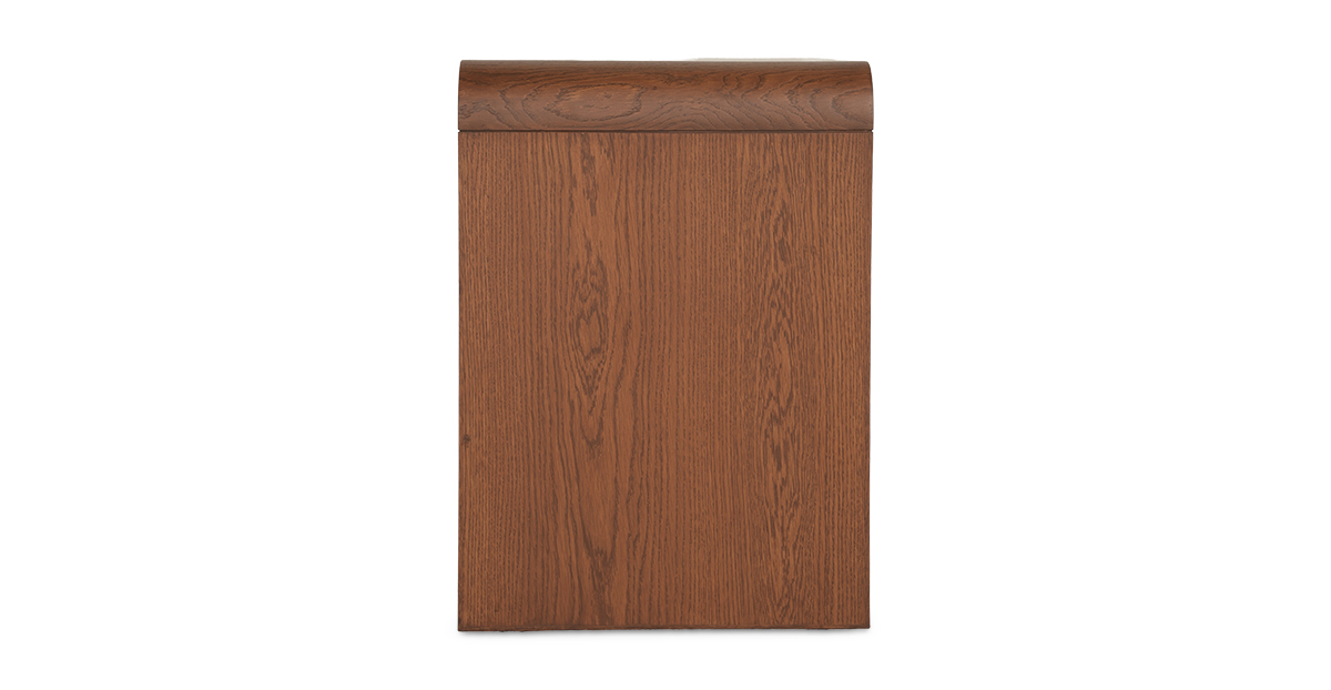 Lap and Dado Bowie Oak Side Table - Teak Finish 5