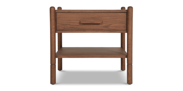 Garo Oak Side Table - Teak Finish