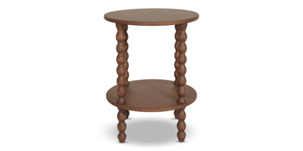 Largo Oak Side Table - Teak Finish