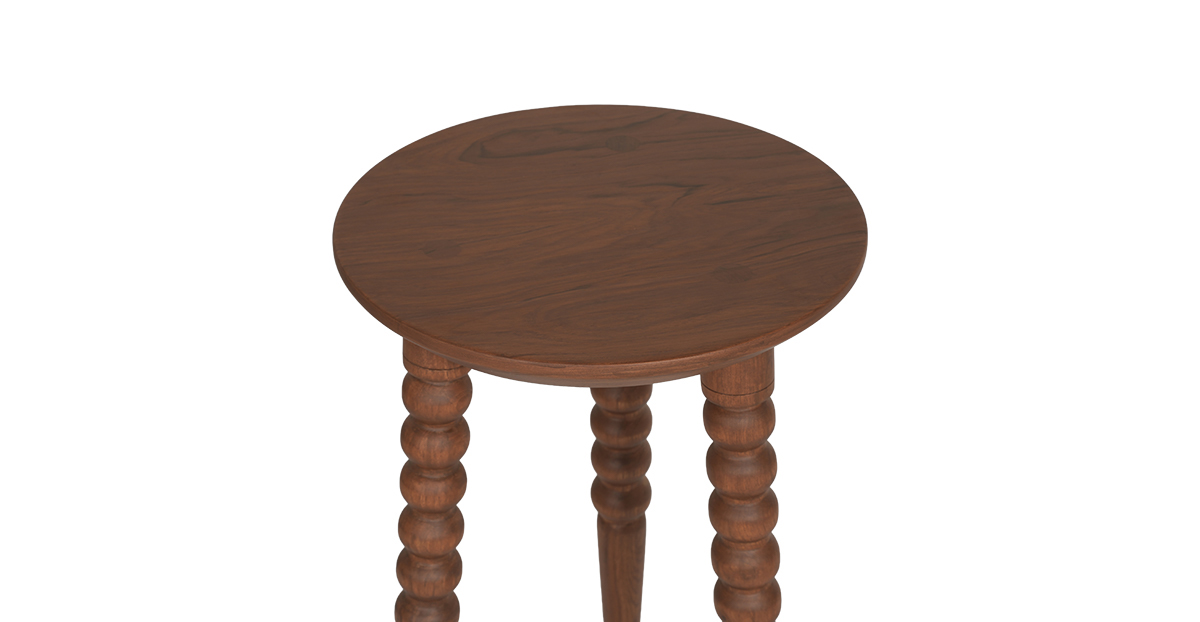 Lap and Dado MatiTeak Bobbin Side Table 5