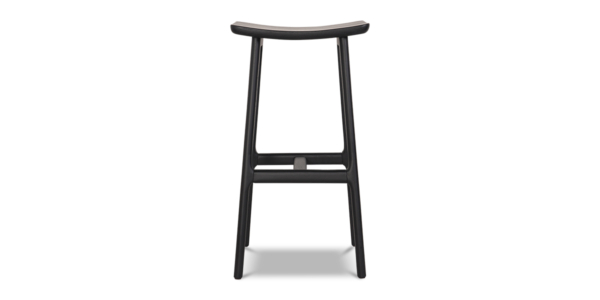 Nara Oak Bar Stool - Black